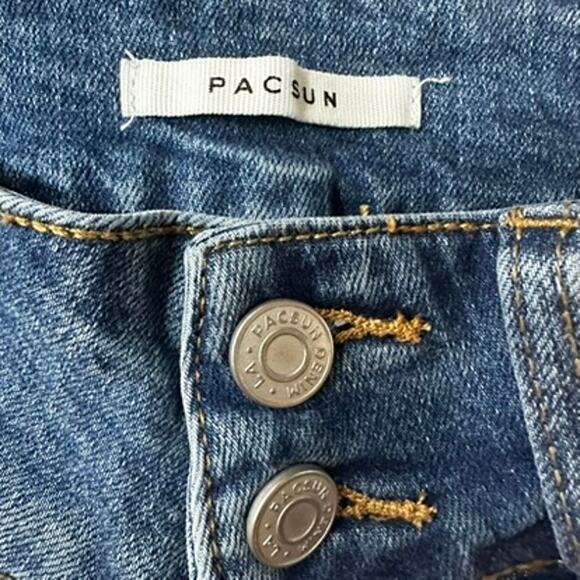 PACSUN Jrs sz 23 Low Rise Bootcut raw edge Jeans - Picture 7 of 11